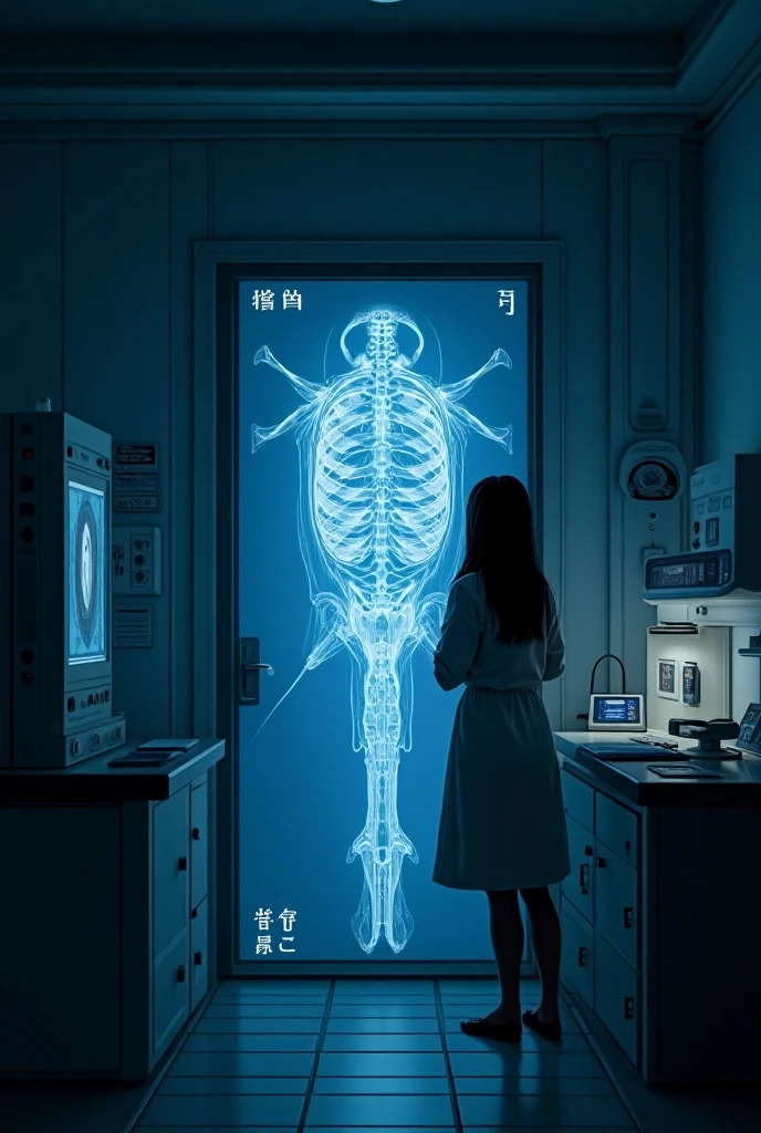 masterpiece, best quality, (realistic, highly detailed), girl, x-ray