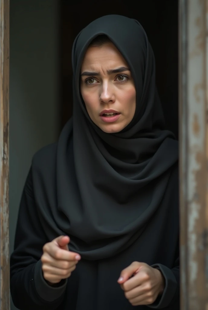 a muslim mother crying and sad wearing hijab, child very sick, emotional portrait, detailed realistic face, detailed facial features, detailed hijab, sorrowful expression, dramatic lighting, moody atmosphere, somber colors, muted tones, cinematic lighting, cinematic composition, realistic