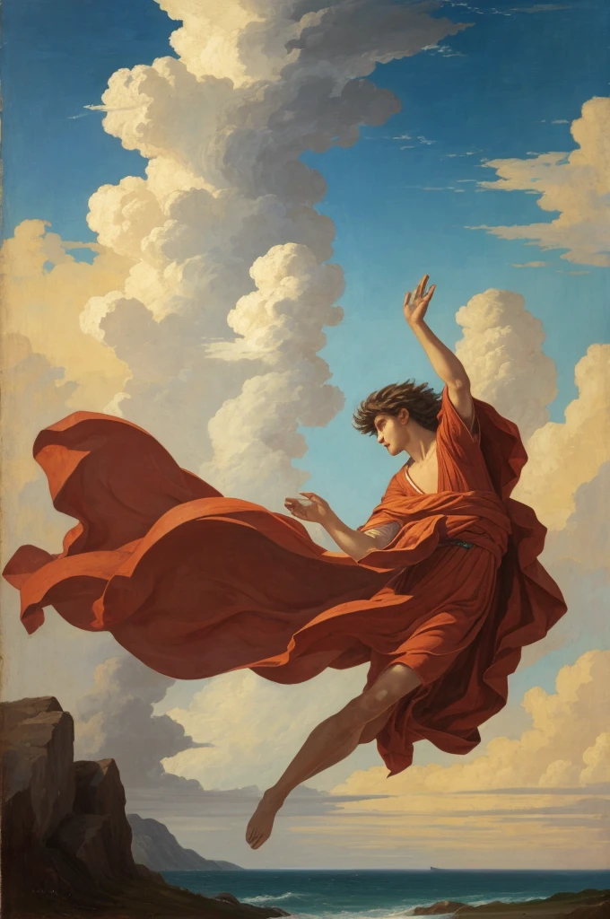 God fighting Satan