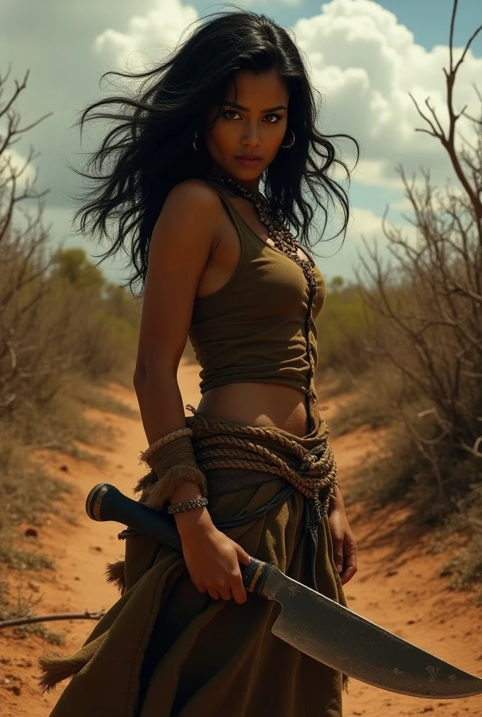 A little princess from the Cariri region wearing a leather hat from the Paraíba sertão (a warrior princess idea).