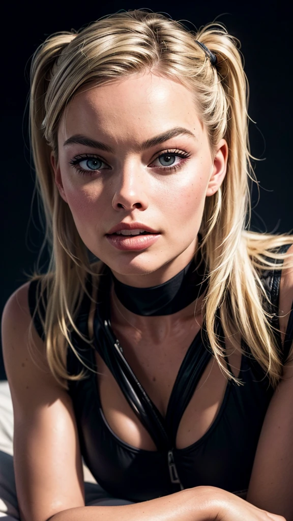 photo of Margot Robbie, (((twin tails))), (((big breasts))), ((hourglass figure)), ((light blonde hair)), photorealistic, masterpiece, realistic, realism, photorealism, high contrast, photorealistic, 8k HD high definition detailed realistic, detailed, skin texture, hyper detailed, realistic skin texture, best quality, (photorealistic:1.4), high resolution, detailed, raw photo, photo realistic, (high detailed skin:1.2), 8k uhd, dslr, soft lighting, high quality, film grain, Fujifilm XT3), hyper realistic lifelike texture dramatic lighting unreal engine, even, neutral light, key light, bold, bright colours, smirk, brat, sexy, nsfw, lay on bed,  (((cum in mouth, cum on face, facial, a lot of cum))), (((close up, face focuss, portrait, face photo)))