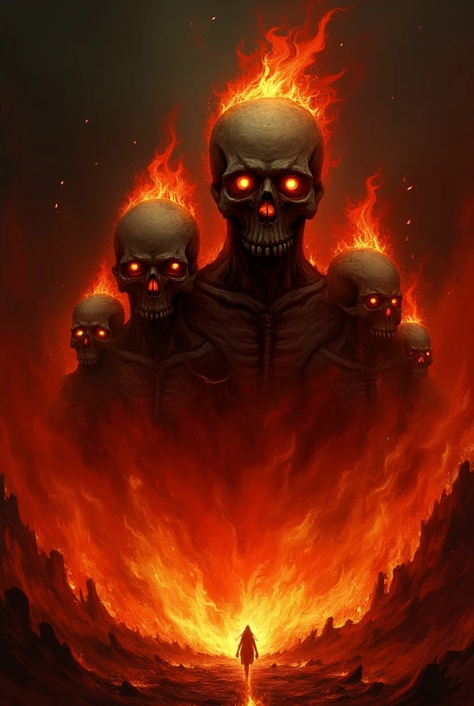 HOODED SKULLS ON FIRE with the phrase "YOU DESERVE TEAM"