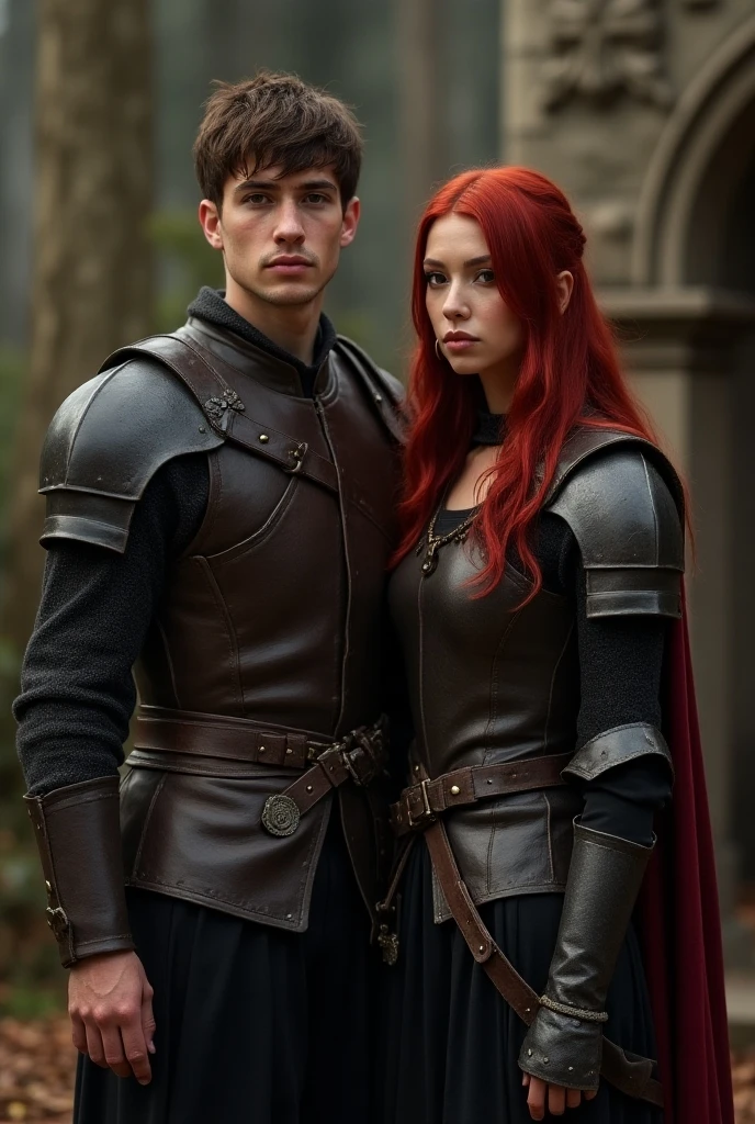 man and woman dressed in cosplay , high detail, high texture, high detailed skin
