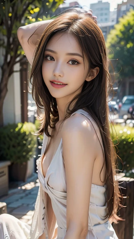 high resolution、Very beautiful woman、(Dasha Taran)、nice smile、Clear photos、Realistic photos