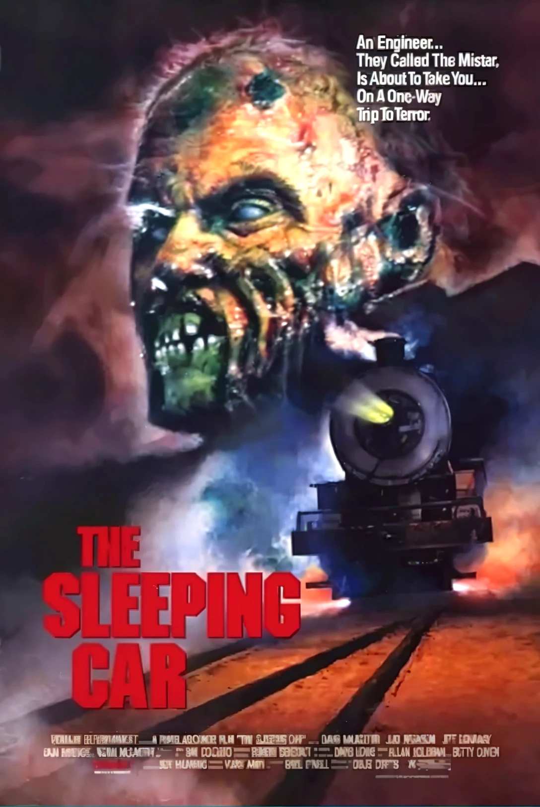 Logo png de face avec texte pour montagne russe theme automne halloween il s'appelle horror express