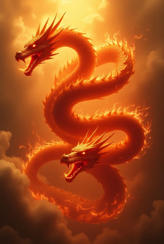 Dragon made of pure fire looking to the right, made of pure fire, facing to the right, close up, red dragon 
