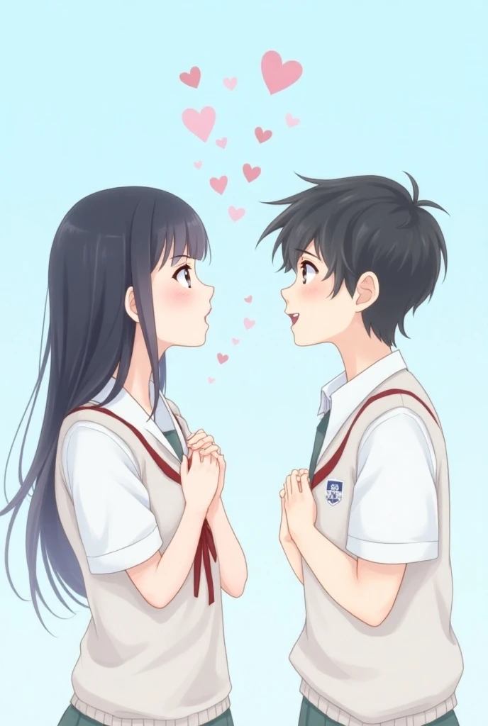 20-year-old、college age girl、Hair is black、long black hair、very cute、Convenience store clerk、working at a convenience store、Face kissing、deep kiss