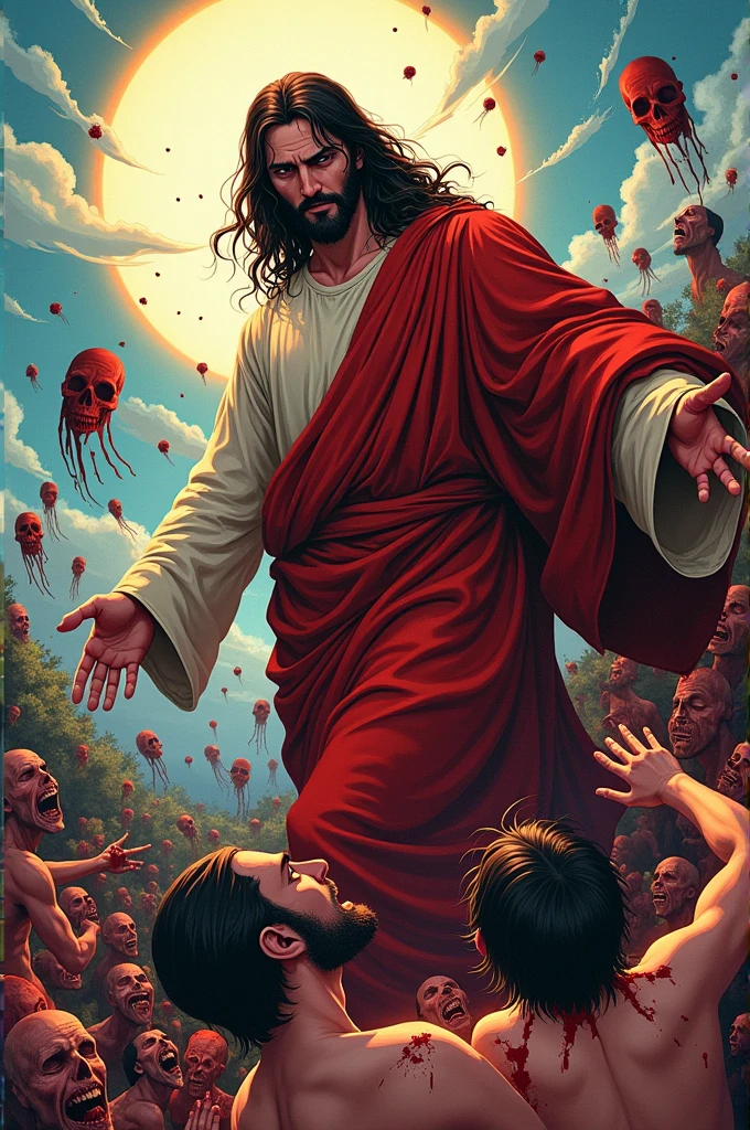 Statue of Jesus with little blood --auto --s2