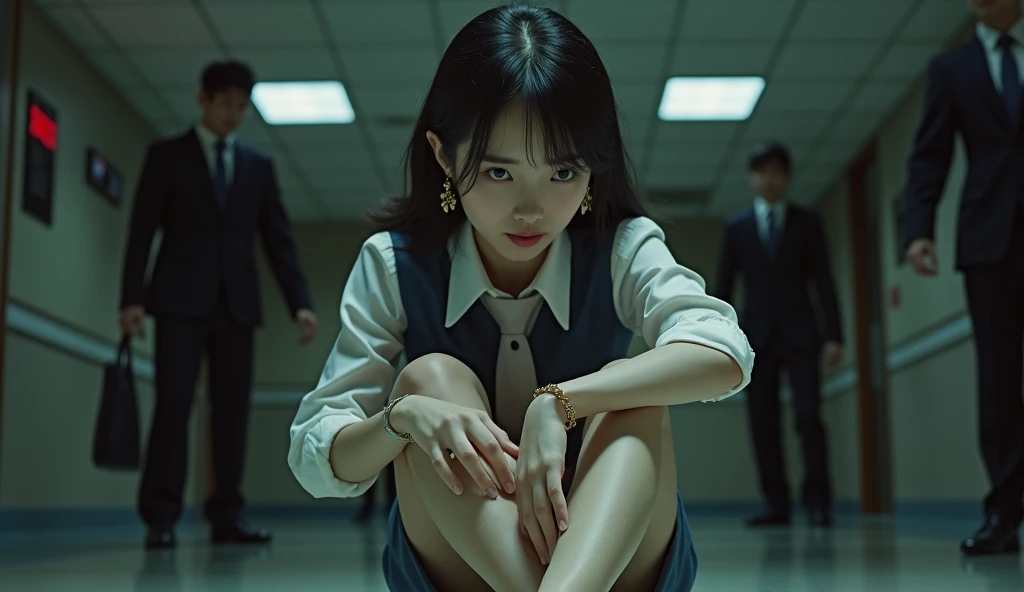 Human experimentation　Electric shock　Japanese female volleyball player　White ribbed high socks　Electric chair　cry out in severe pain　No shoes on　Shortcuts　Saori Kimura　Short Hair