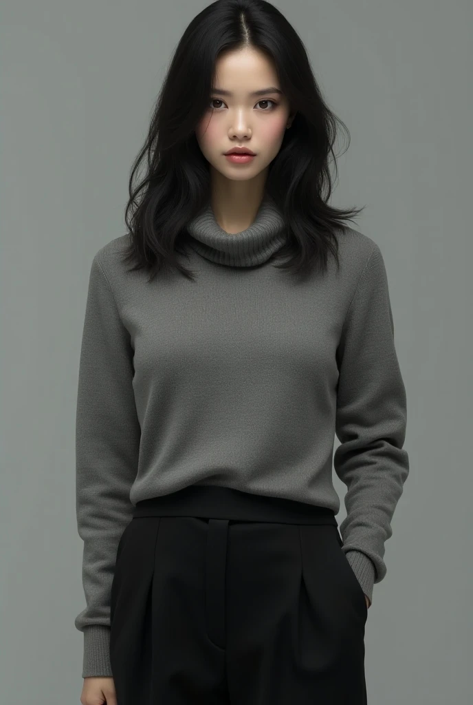 there is a woman with long hair standing and holding sexy, full body photgraph, centre image, asian female, taken with a canon eos 5d, taken with a canon eos 5 d, young himalayan woman, modeling shoot, taken with canon eos 5 d, taken with sony alpha 9, full body portrait shot, with black hair, portrait image