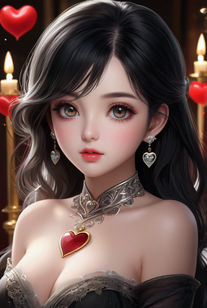 Beautiful girl, cute adorable anime girl face, beautiful detailed eyes, beautiful detailed lips, extremely detailed face and features, long eyelashes, slim hourglass figure, black hair, black eyes, heart-shaped plump lips, (best quality,4k,8k,highres,masterpiece:1.2),ultra-detailed