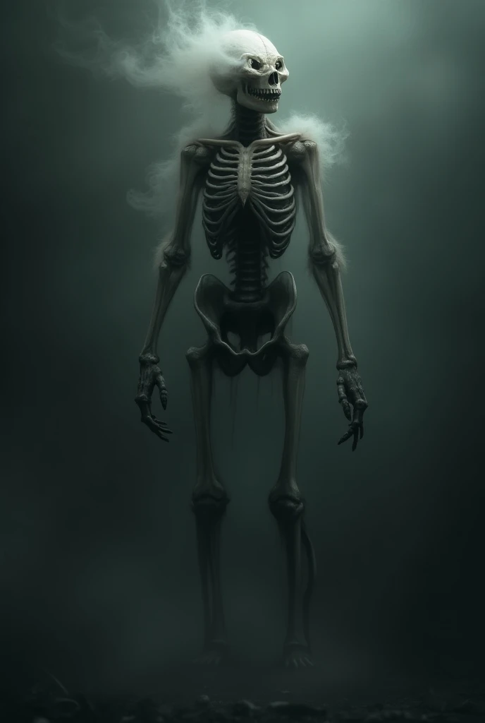 rpg illustration a weak and malnourished person with a black aura and no muscles and trembling