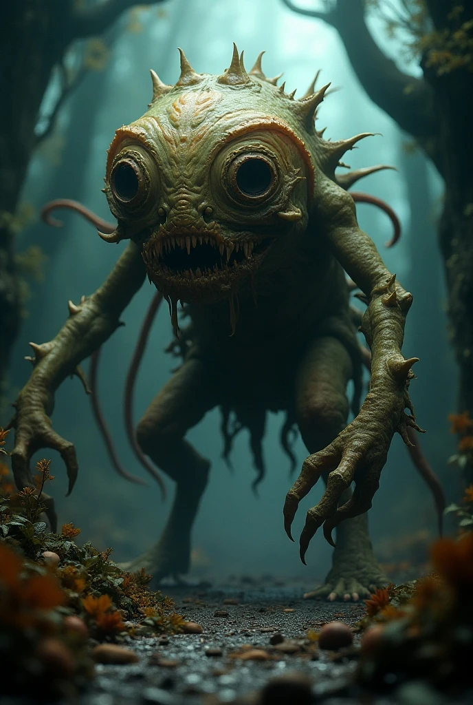 Helicopter-headed monster that walks on all fours and has a monster body