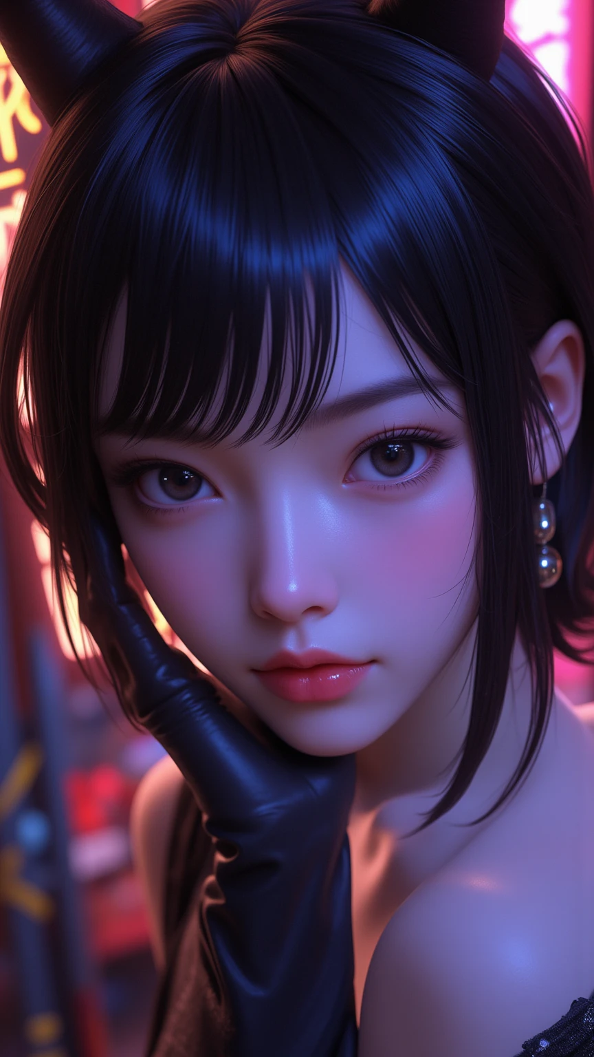 https://s.mj.run/ahq7YcvDHQc https://s.mj.run/gGJI9e6ajfU scene from (akira) [cute thick lips vampire macro shot, chrome chains all over ]. the image is illustrated in 1990s or 1980s anime style and captures that time's anime style well, like akira or ghost in the shell. the overall atmosphere of the image is gothic, melancholic and dark, with minimalistic aesthetics, high contrasted low light and dark shadows, and distorted tones
