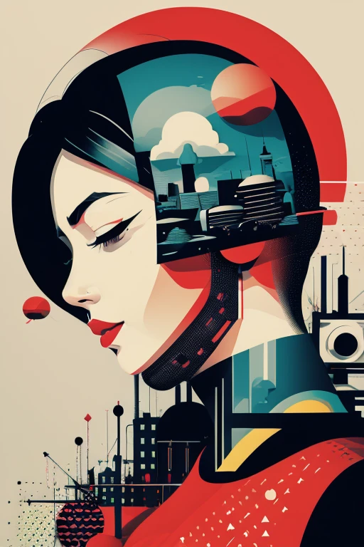 sleeping ,pop art,punk,illustration,sleep,cyberpunk