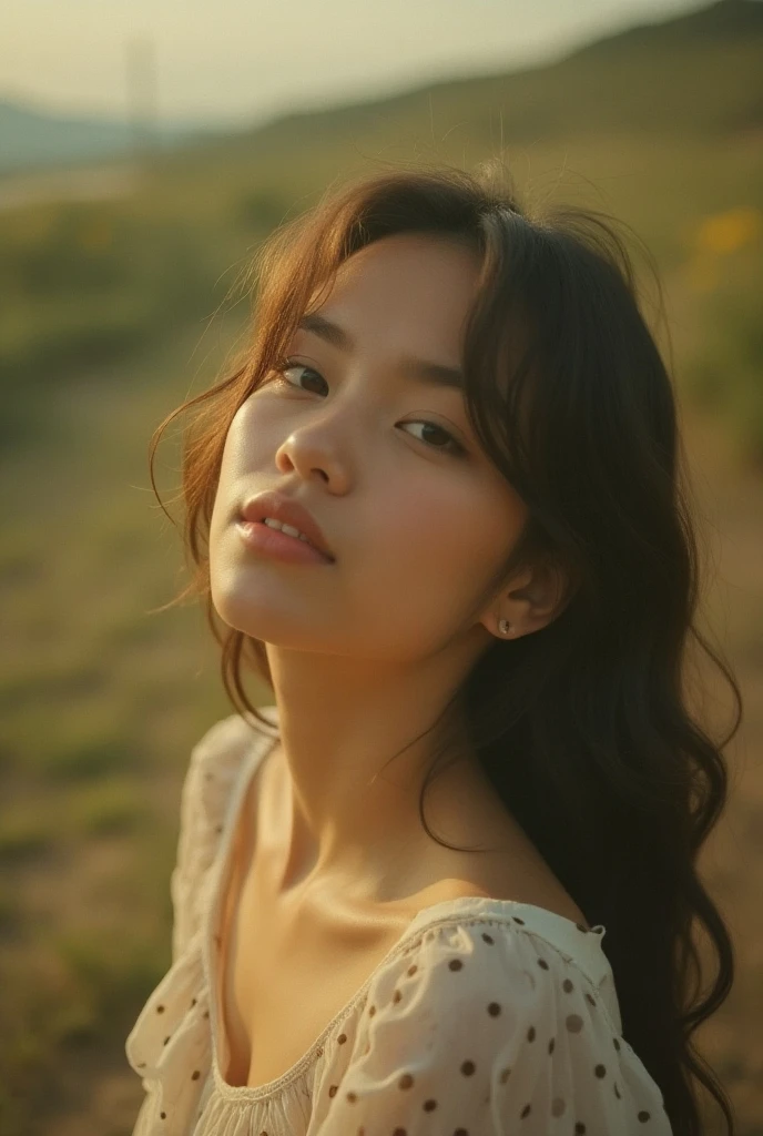 (extreme close up:1.5), (face focus:2),(Style of ???? ???:1.5),
((side face:2)),(1girl surrounded by soft_light:1.5), (backlighting:1.8), (lighting),(flowing fabric:1.3), ((Floral_summer_dress:1.5),(Straw_hat:1.3)),
(masterpiece), realistic, HDR, highly detailed, 8k, raw photo,
ambient occlusion, natural, harmonious composition, warm tones, fine art photography,