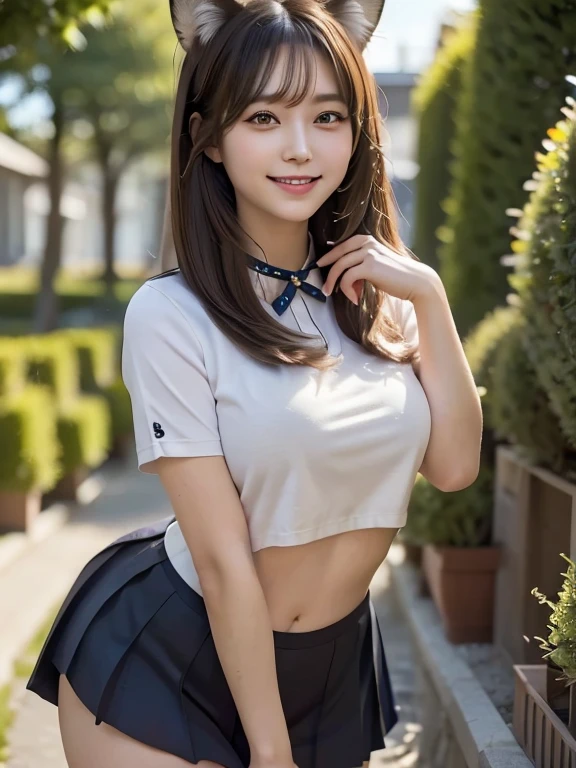 best quality, face focus, soft light, (depth of field) ,ultra high res, (photorealistic:1.4), RAW photo, ambient occlusion,standing ,posing,(upper thigh:1.2), indoor,
1girl, solo, cute, shy, (smile:1.2), (brown eyes,catch light), detailed beautiful skin, (dark_hair, short_hair ), (white polo shirt , blue skirt)
<lora:Japanese-doll-likeness:0.4>