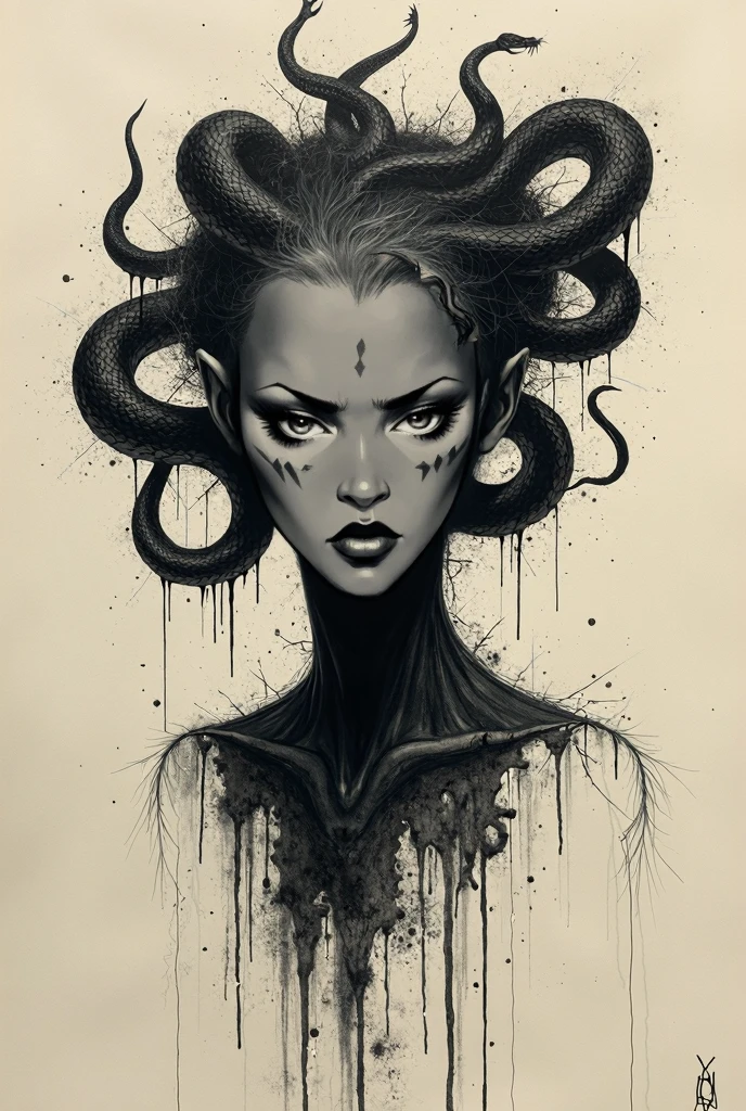 (desnudo:1.25), (Lady Death:1.25), (demonio con cuernos grandes:1.25),(1 super muscular succubus with flayed skin:1.5), (Covered in thick muscle:1.5), (Dystopian Horror Gothic:1.5), ( surrealista:1.5), High detail, La mejor calidad, Obra maestra, Detalle fino, textura realista de la piel, 85 mm art lens, f 1.2, foco nítido, 8 k high definition, Stunningly Detailed, intrincado, boobs under