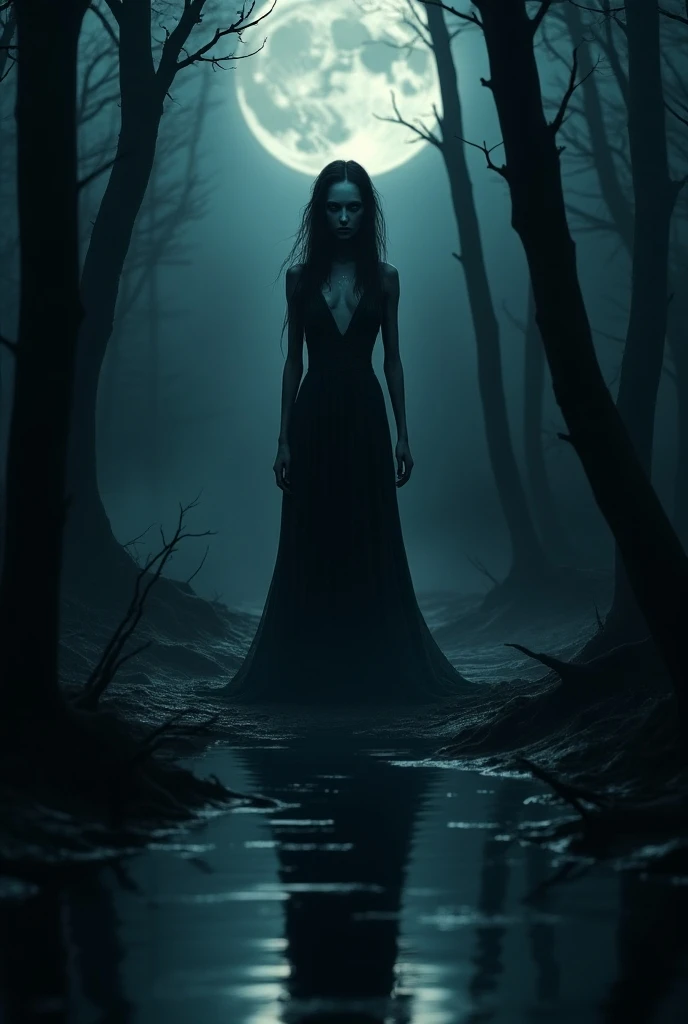 As palavras "Dark Method" written in large letters at the bottom of the screen, mysterious mist, A sinister atmosphere, a production that arouses anxiety and fear, ((work of art, highest quallity, A highest quallity de imagem, high resolution, photorrealistic, CRU photo, 8k)), ((Extremely detailed 8k unified CG wallpaper)), (huge stunning photo of goddess, Very hot and sexy, jaw dropping beauty, perfect proportions, Body cute, Slim Body Beauty:1.4), YouTube behind her
