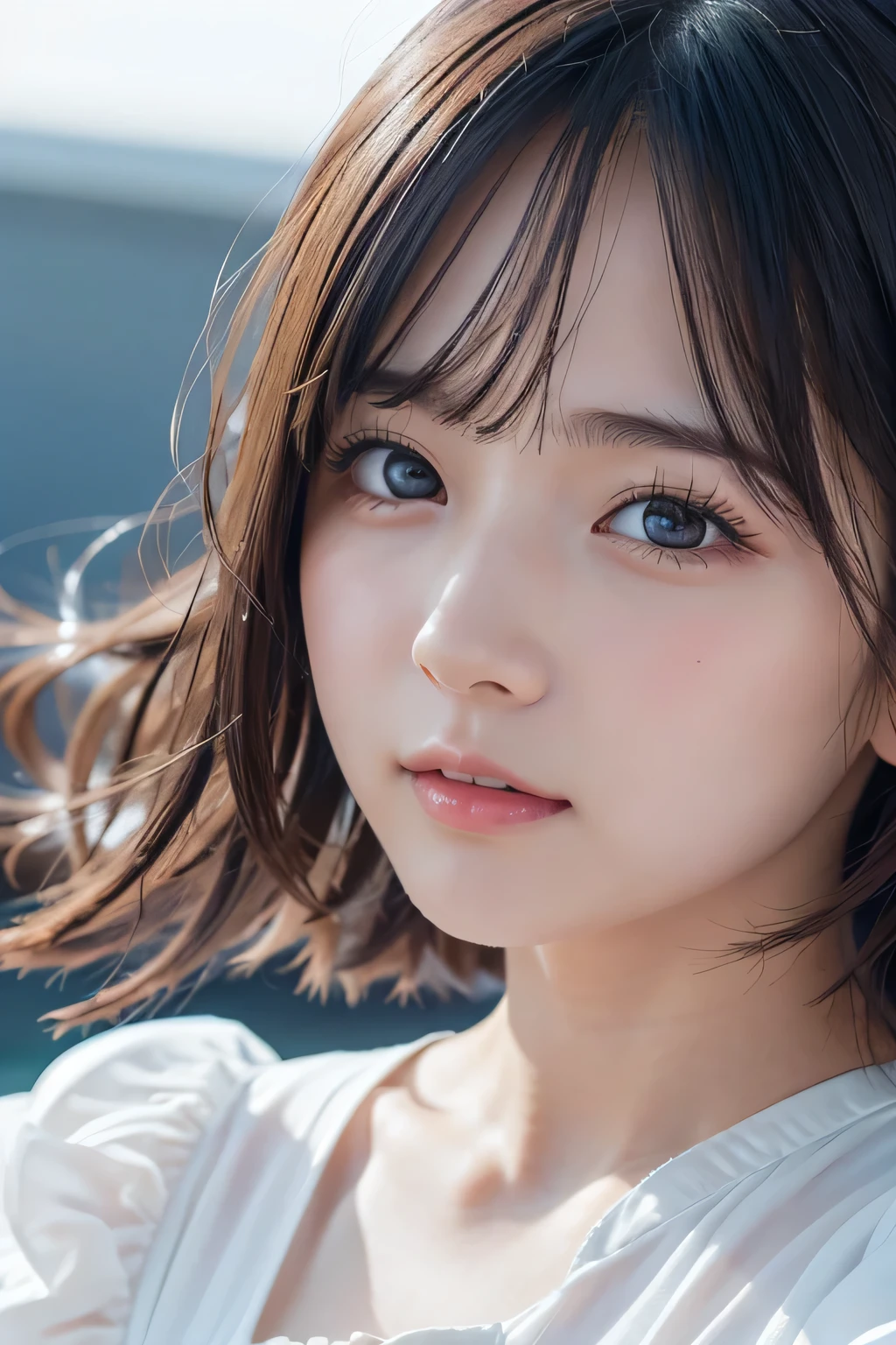 8K、cute、Adult Girl、detailed、Braid your hair in an intricate way、Looking into the camera、((SFW: 1.4)),((detailedな顔, Professional photography)),Perfect Makeup