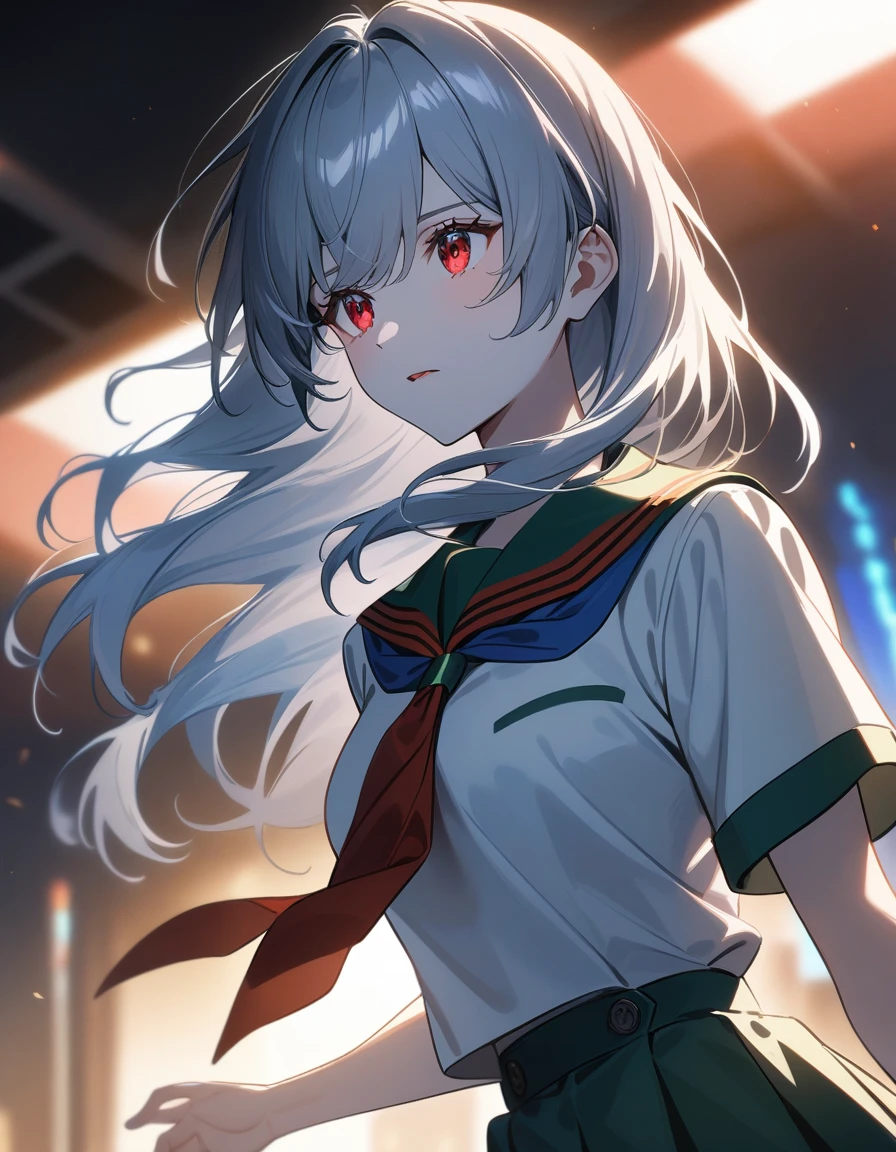 (masterpiece, high quality, highres:1),1girl,solo,<lora:mahjong-wasabiya:1>,mahjong,chair,mahjong tile,looking at viewer,sitting,simple background,small breasts ,(beautiful eyes,  brown eyes , blue hair , beautiful face),serious,green table, lightning, newtype flash,