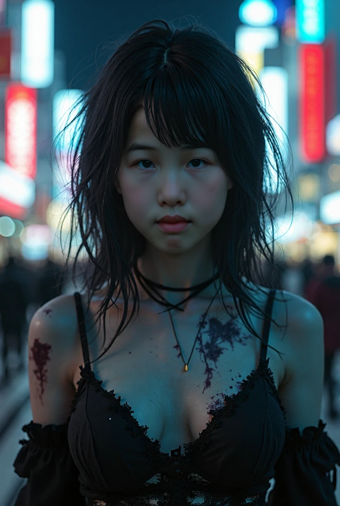 Imagine 😀, 35mm film photography, nakeed, extremely detailed full body portrait of a woman discarded on the market place, close eyes, Bae Suzy, soaked neck, sadistic, butchers, drenched in bloood, injuried body, seexy body, big booobs, ripped body, short hair, realistic female faces, hyperrealistic teen, realistic human face, photorealistic, single realistic face, realistic, detailed face, detailed hair, octane render, intricately detailed, late night