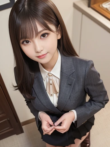 8K, RAW portrait (japanese woman),masterpiece、Photoreal:1.realistic pictures, ultra high resolution, highest quality, real life photos ,( At night :1.1),((( 深夜のAt the office股間を見せつけるオフィスレディー)))、(cute face:1.4)、Two very cute Japanese girls,((Japanese office lady))、((suit、skirt))、 long hair,slender body,、At the office、
big, beautiful, fine eyes, black hair,(Depth of written boundary:1.3),、((disheveled clothes:1.3))、 ((dark brown eyes:1.5))、(realistic skin texture:1.3)、(An immersive atmosphere:0.8、chiaroscuro:1.2) 、(show viewer:1.5)、((embarrassing:1.5))、(laughter:0.3)、((red cheeks:1.3))、((Angle of view from below:1.3))、((skirtをまくり上げる女性))、((spread your legs to the side:1.5))、((close-up of crotch:1.65))、panty shot、(wear small silk panties)