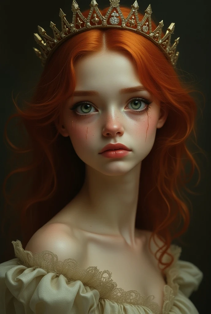 una pintura de una joven con el pelo rojo y un vestido blanco, Adorable pintura digital, Arte WLOP, Pintura realista de chica linda, Loish y Wlop, Estilo Wlop Loish y Clamp, intrincado WLOP, gorgeous digital painting, WLOP |, beautiful digital illustration, WLOP : : 5, Lori Earley, por Igor Kieryluk