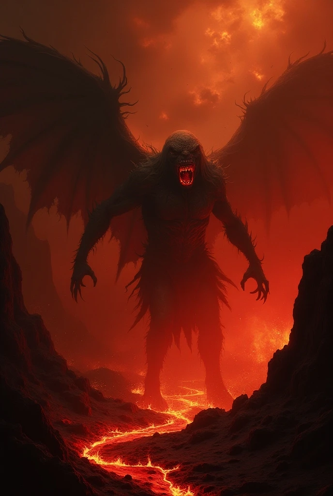 A demon in a dark place