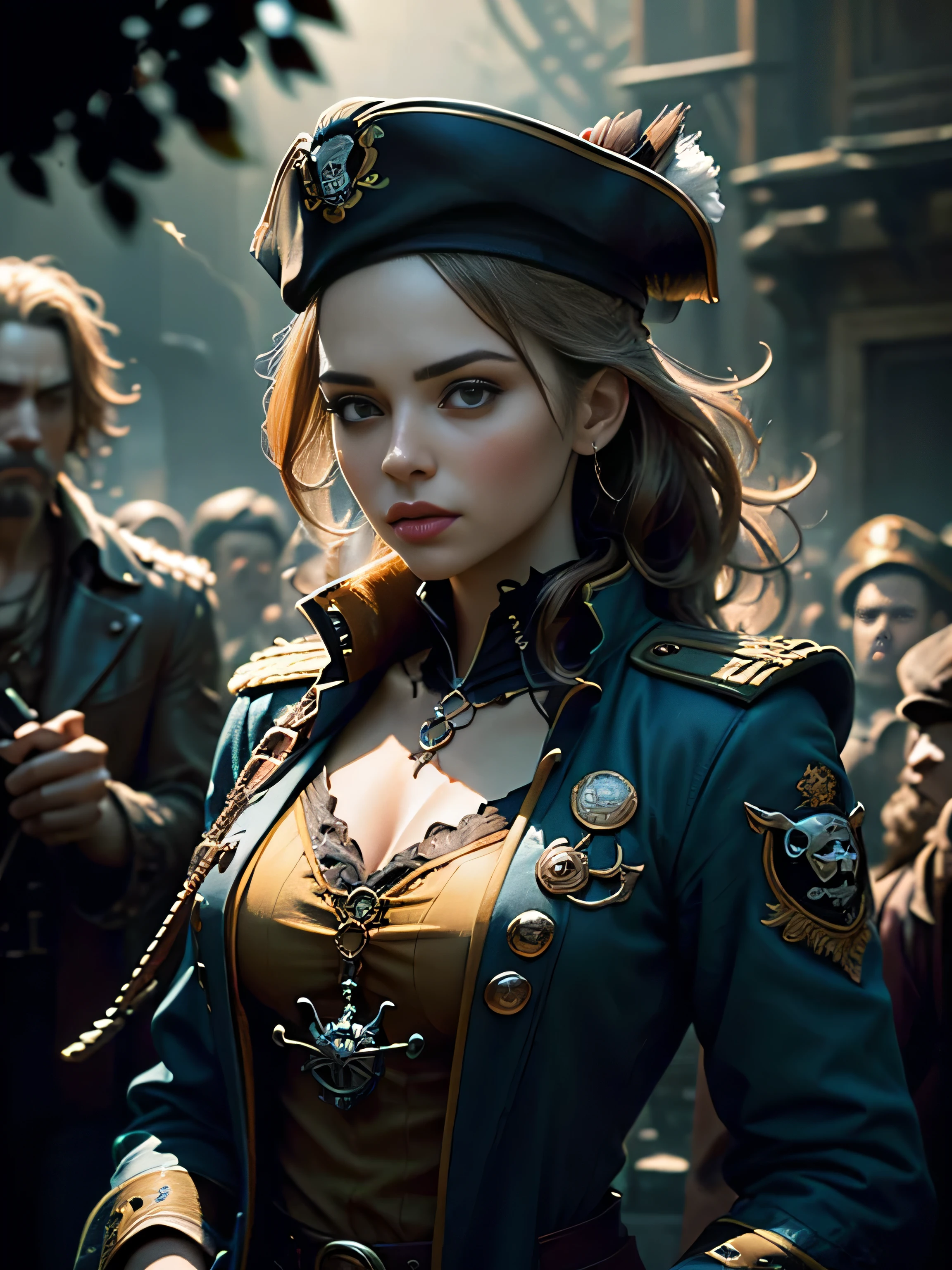 there is a woman with a steam - powered headpiece on her head, behance. high detail, human soldiers, monochromatic photo, characters 8k symmetrical, james edmiston, artificial nightmares, girl wearing uniform, ian callum, inspired by Eugene Tertychnyi, clockpunk