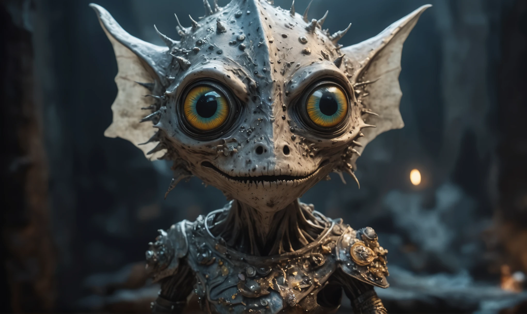 Magical plant ghost flower, ghost flower,carismatic，Incredible，terror ,extremely detailed,intricate details,big eyes extremely detailed, high detailed eyes,16k resolution, realistic humid skin,extremely intricate details,Epic Realistic,face anatomically correct,Ultra HD,HDR, natural skin textures, hyper realism,realistic skin texture, hyper detailed,extremely Realism,Ultra Detailed,body logically correct,full body length shot,beggar graphite Manganite sparas, wants eat,survival in criminal city of future,Cinematic,soft colors, Technicolor,natural skin textures, hyper realism, hyper detailed,Extremely detailed,High contrast,Masterpiece,Realistic,Ultra Detailed, intricate details,realistic humid leather,extremly intricate,Epic Realistic, cinematic style,irina yermolova,high contrast,hdr,extremely detailed, [deep night landscape],masterpiece,intricate details,faded,eyes extremely detailed, high detailed eyes,16k resolution,RAW,retina, Nikon Z9,Songbird,orc,Guangxi Zhuang of China,tkt style, Pisces,perfect, ginger，transition between two art styles, Ink painting to photorealism, Double contact, X-ray, Creative, vivid light, masterpiece, fantasy, Abstract, Surrealism, super detailed, high resolution, stop:35,(((creature with a spectral and ghostly appearance)). Her skin is pale, almost translucent.wears dark, torn clothes that float around him, as if permeated by an aura of mourning. Its appearance is complemented by details such symbols of gothic elements, further emphasizing its dark air. is haunted and tormented entity,pixar movie still,Silver-gold long hair with bangs、Aquamarine Eyes,matte silver sequined dress,Mestichino,Light particles,chaos