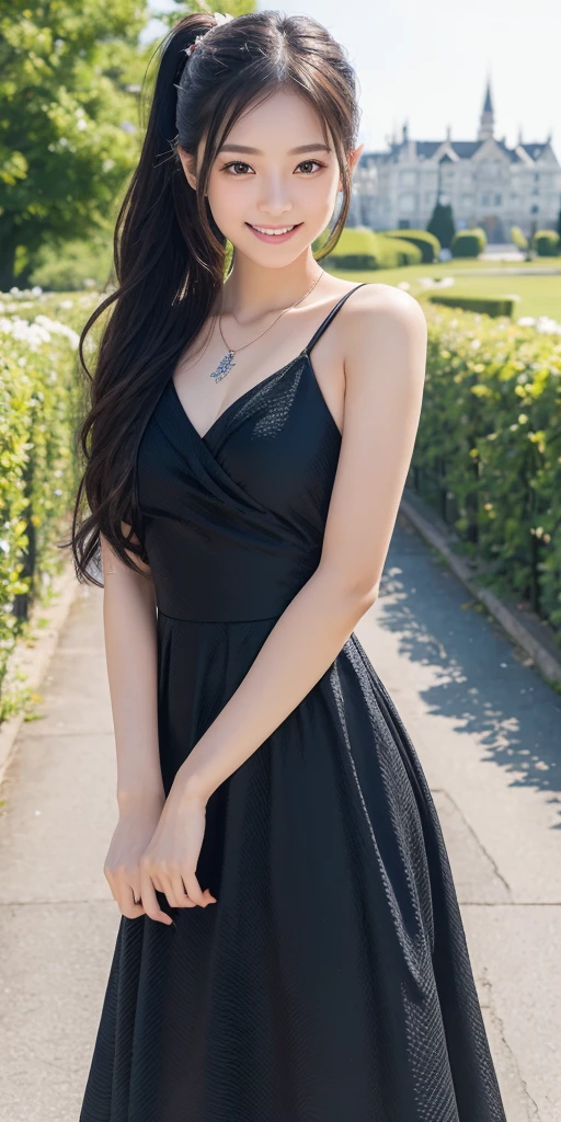 ((Layered stole、Military style layered high waist dress with chain))whole body viewing angle、Extraordinary sexy beauty、beautiful, calm and bright look、Sexy and refreshing look、完璧なbeautifulcute顔、Very bright, Bright Blue Eyes、Long bangs between the eyes、Long black hair straight hair、とてもcute、beautifully、Sexy young tiny woman、非常に完璧なbeautifulcute顔、、Real17歳女性、cute,((Small breasts))、(()) And a very slim figure,,,,,、Very thin leganicules、Earrings、Pink Lip、choker、Real、Sexual、Highest quality、Detailed face、Detailed Background、Depth of written boundary、Sexual、alone、night,Highest quality、High resolution、超High resolution(Real:1.4)Detailed eyes、Gradation、Perfect anatomical figure、Woman with perfect body、Highly detailed skin、非常にDetailed face、細部までbeautiful目、Background blur、