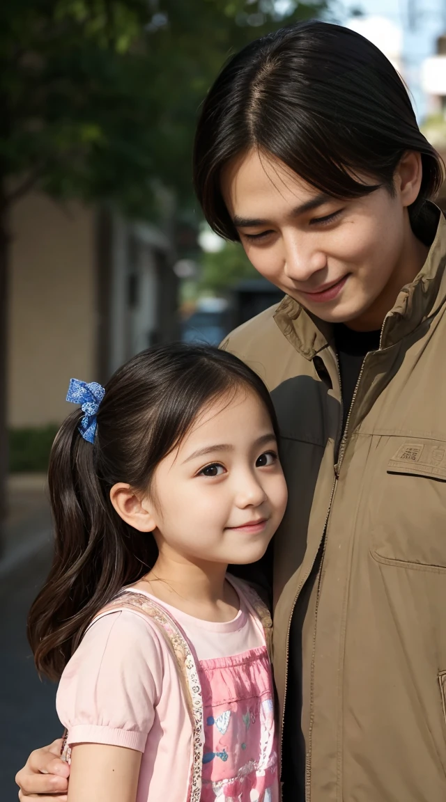 Uncle and girl、A beautiful young girl who is neutral - SeaArt AI