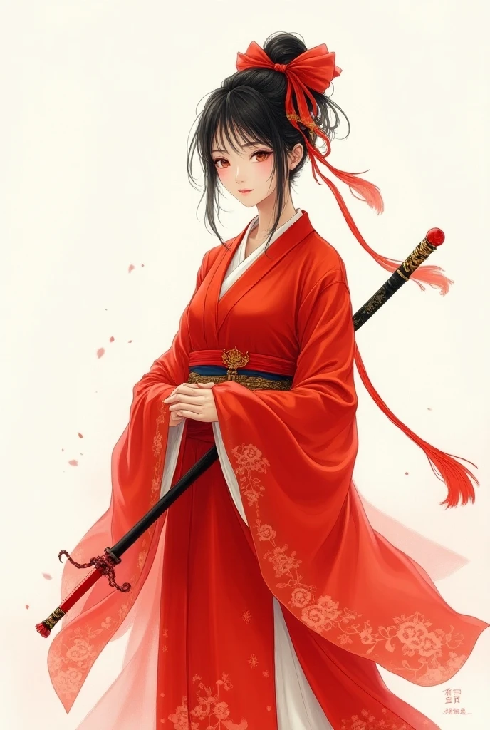 dramatic angle,(fluttered detailed ink splashs), (illustration),(((1 girl))),(long hair),(rain:0.6),((expressionless ,Carmine hair ornament:1.4)),(There is a palace far away from the girl),chinese clothes,((focus on the girl)), color Ink wash painting,(ink splashing),(Huaqing splashing),((colorful)),[sketch], Masterpiece,best quality, beautifully painted,highly detailed,(denoising:0.7),[splash ink],yin yang ,<lora:WuMo2:0.8>shuimobysim ,<lora:Moxin_1010:0.4>