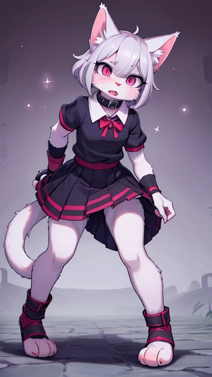 (best quality, masterpiece, hires), <lora:Arco_-_Marco_and_the_Galaxy_Dragon:0.8>, arco, lilac hair, horns, red eyes, dip dye, suspender skirt, ascot, thighhighs, garter straps, ((toon)), corn maze