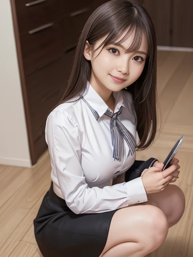 (8K, best quality, masterpiece:1.2), (realistic, photo-realistic:1.37), (high color saturation:1.0), (highly detailed skin), (highest quality:1.0), (ultra high resolution:1.0) ,(realistic:1.0), (Super detailed:1.0), (8K, Raw photo:1.1), (smiling:1.3), natural breast, perfect lighting, 3girls, 24years old, (mysterious), clear and detailed, ((ANA_Cabin Crew, blue flight attendant_uniform)), black pantyhose, (aircraft, aircraft seats), cute face, mini skirt, panties, nsfw, ((skirt lift)), sitting seat,
