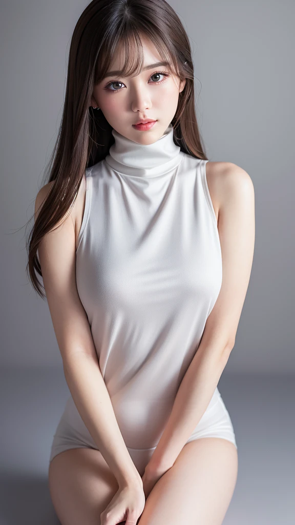 (8K, high resolution, best quality, On the table:1.2)、((whole body)), RAW portrait of a Japanese girl、超A high resolution, Top quality, (plump,:1.8), {Hide all breasts:1.2}, {Off-white shorts:1.5}. (Wearing a blue sleeveless turtleneck:1.5), (Hands on hips:1.6), (on the street:1.2), rest (Natural skin texture, Delicate skin, Surrealism, Ultimate clarity), Intricate details, Depth of Field, Sexy woman, Long black straight hair, Firm buttocks, ((masterpiece, Top quality, High Detail)), (Practical:1.4), Solitary, Residence, Smile happily, big eyes, Distinct double eyelids, eyelash, Long Neck, Absolute area, Cleaning the collarbone, Your face is perfect, Thin lips, Small face, (Looking at the audience, Highlight the eyes, Light brown eyes, Lip gloss rom side:1.5), {from head to foot, showing my whole body:1.7}, Smile, Dolphin shorts, stocking,