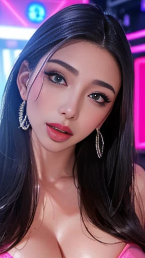 (Black-skinned blonde erotic gal:1.25),Random hair color、((Cum on my chest)),((Cum in mouth)),(Looking at the camera),(Glare:1.4),(Wicked Smile:1.35)、(Compensate),(mascara)、(eye shadow)、(False eyelashes), Big Breasts,Random Accessories、(Glasses)、(Cowboy Shot、whole body), High resolution、high quality、Beautiful detailed figure、The perfect human body、((Dripping Sweat、Oilskin,Glowing Skin、Realistic skin texture、Beautiful skin in every detail、Shiny skin、Glowing White Skin))