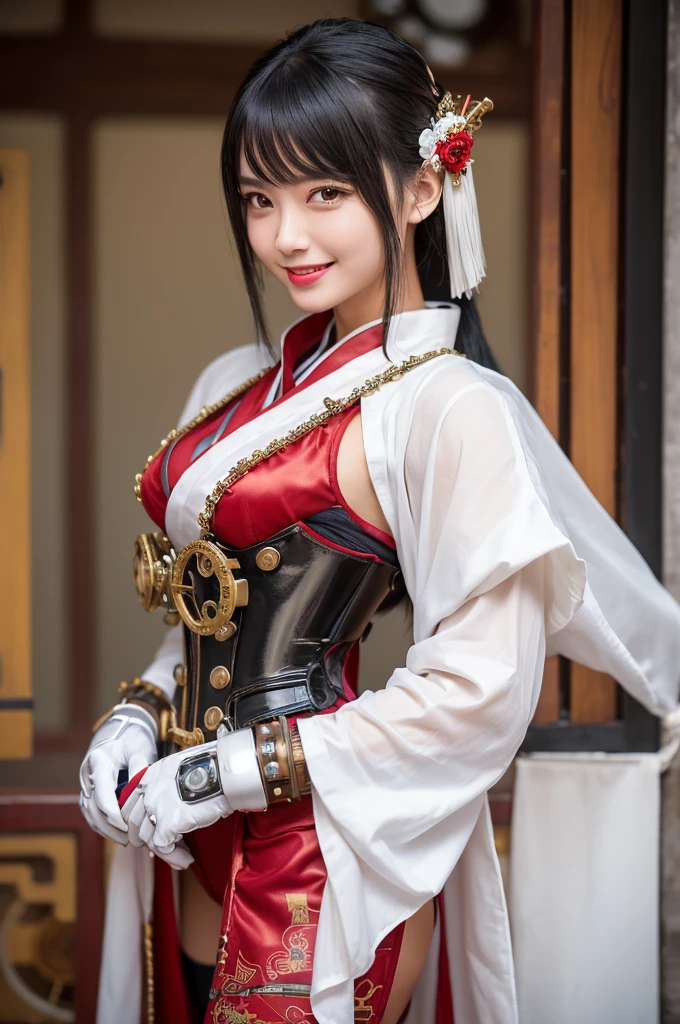 Superb quality, Masterpiece, high resolution, 1girll, Blush, (Seductive smile: 0.8), starpupil, Chinese Hanfu cloves, Hair accessories, necklace, jewelry, Beauty, On_Body, Tyndall effect, Realism, Lotus pond, light edge, Two-tone lighting, (High detail skin: 1.2), 8K Ultra HD, Digital SLR, Soft light, High quality, Volume lighting, candid photo of, high resolution, 4K, 8K, Background bokeh --auto