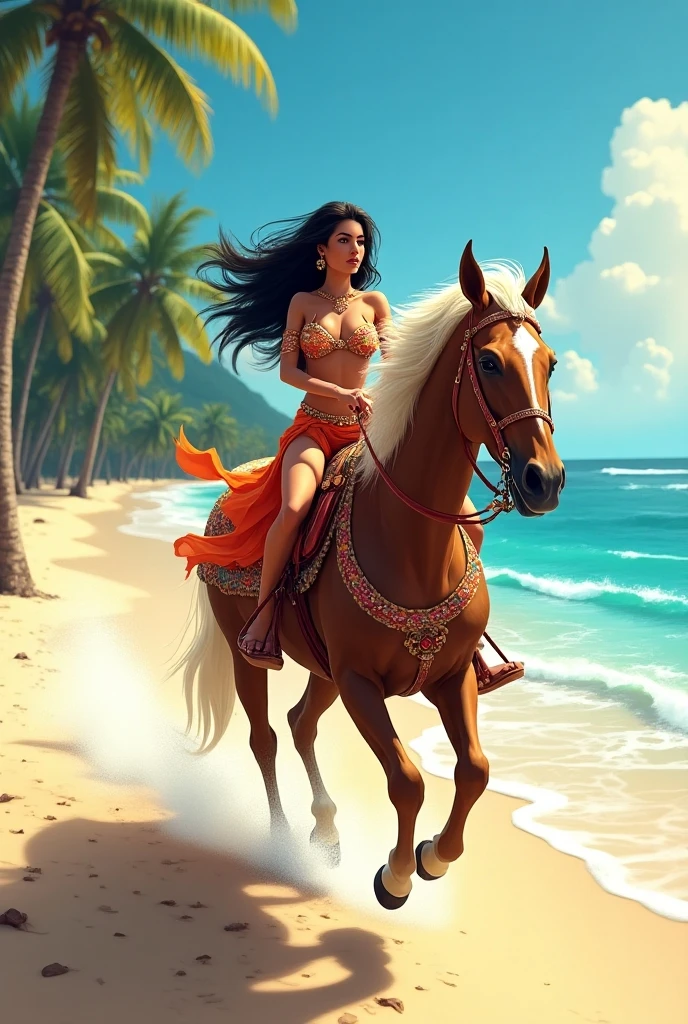 Photorealistic, hdr, 8k, cinematic lighting, glistening skin, intricate detailed clothes, {centaur, bikini, }