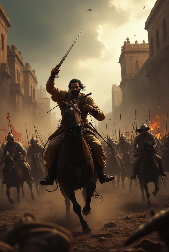 Illustrate Khalid BIN WALID use of psychological warfare on the battlefield.