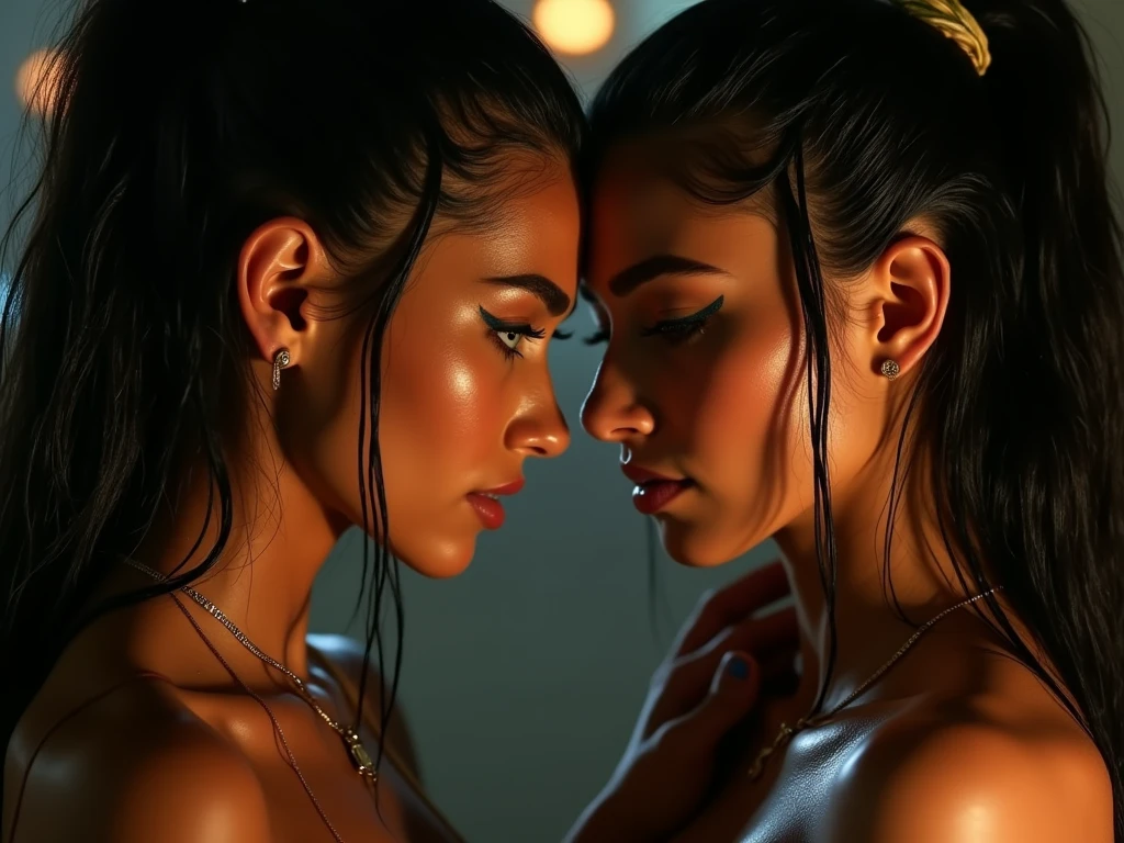 Unrealistic,Mature indian lady in nude pissing on top of the Eldery nude aged gray-balck long hair lady' head,Eldery nude aged gray-balck long hair lady' hair is totaly wet with piss,(((Showcase both ladies))),((Showcase scinario))),((Showcase piss stream)))),(Showcase piss stream is flowing in to head from the mature lady))))(((nude))),(((NSFW))))