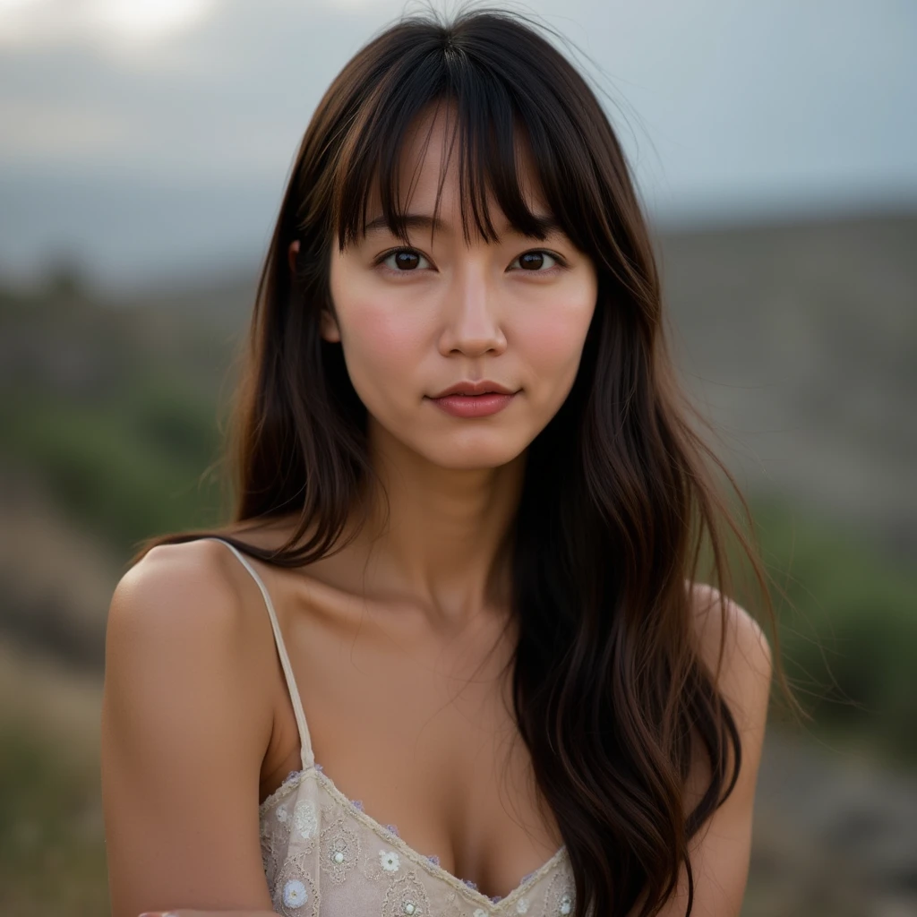 a young slender east-asian woman,fashion photography,with (long hair),realism ,shot on Leica M10 with LEICA 35mm f-2 SUMMICRON-M ASPH
