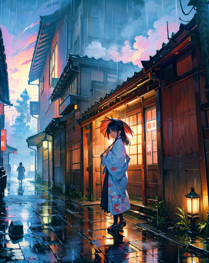 High Resolution ,colorful,bright,Edo period,large Japanese umbrella ...