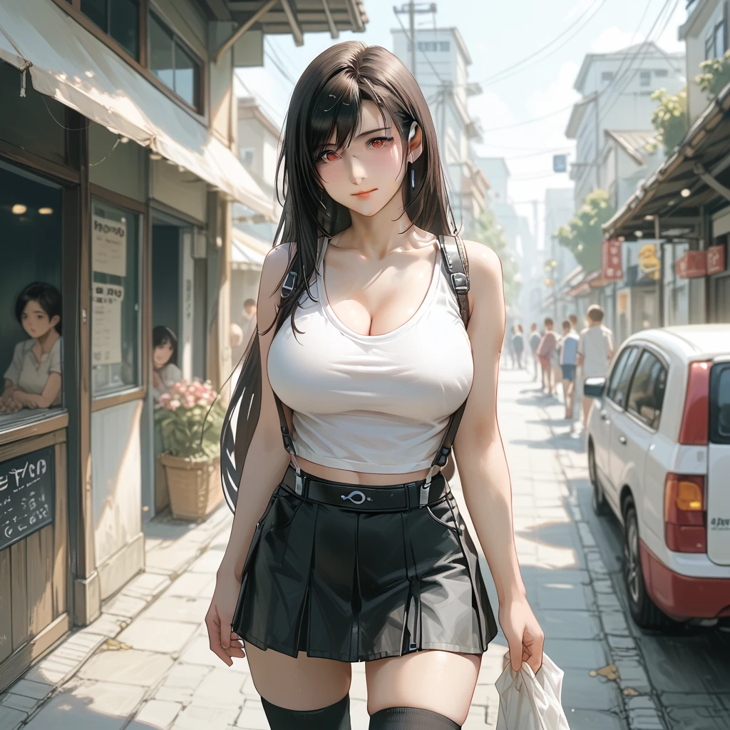 （realisticlying：2.4）， （（shijou takane：1：1））， （The Idolmaster）， 独奏， 熟妇， nedium breasts， huge tit！！， Wide breasts， （Giant cleavage：2.5）， Perfect tummy， subway station，disturb，photorealestic