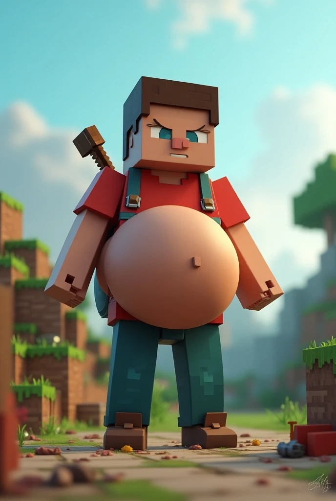 Alex (minecraft)very huge buttock
