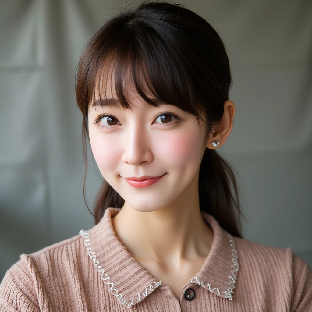 (8k, RAW photos, top quality, masterpiece: 1.2), ultra detailed, super resolution, (real photos: 1.37), portraits, high definition RAW color photos, professional photos, official art, highly detailed CG Unity 8k wallpapers, beautiful Japanese woman, {30|40} years old, highly detailed faces, Highly detailed eyes, highly detailed skin, Highly detailed nose, Highly detailed mouth, Perfect anatomy, Highly detailed background, Highly detailed clothing, One Girl, housewife, realistic body, white skin, radiant skin, slender body, very thin waist, handsome body, brown hair, {short|long} hair, (blunt bangs:1.2), cute face, slight smile, Realistic Face, outfits with a daring design, Earrings, Camera Gaze, Cowboy Shot, Standing Figure, Dynamic Lighting,