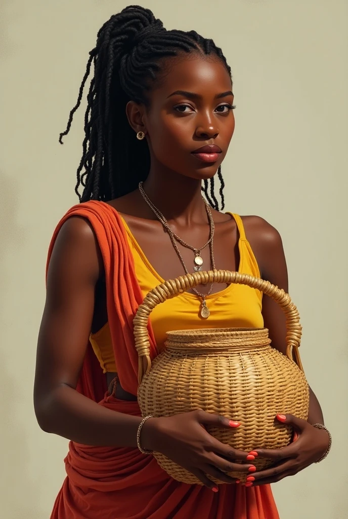 Woman selling perfumed coconuts