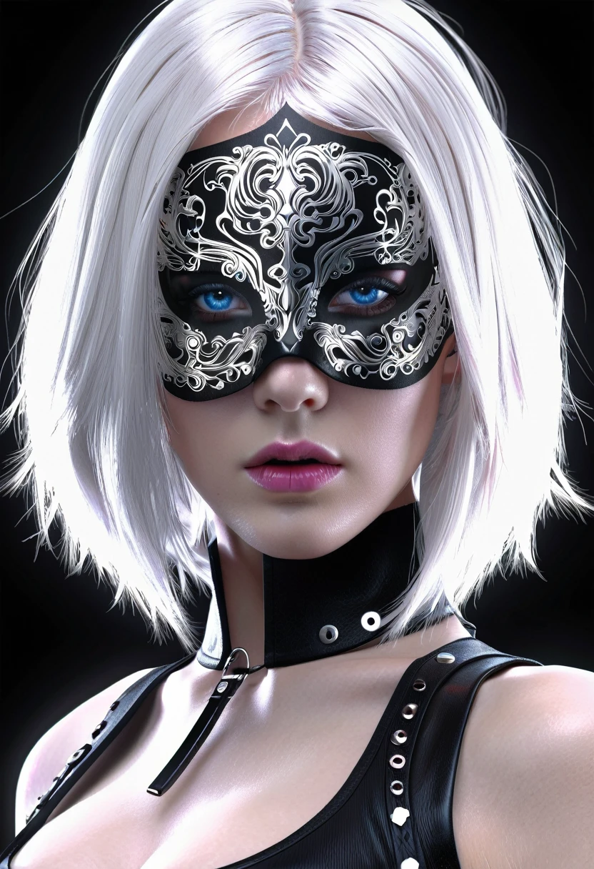 Satellite, lord of mystery, Suzuki, money rain, nier automata, symmetrical backlighting, highly detailed, vray, 3D geometric neon rendered portrait, chrome, black and white, digital art, trending on artstation, octane render, anime style, fashion model
white hair, dark pink eyes, spot under the right eye, long hair, black clothes
(masterpiece),((Highly detailed lblack short hair)),((expressive blue eyes)),(Highly detailed black biker outfit),deep cleavage,serious expression,extremely beautiful mature woman, milf,pale white skin,silver jewelry,best quality,cel shading,8K HD,highly detaild face, highly detaild eyes,flat color,(fullbody angle),high contrast,ufotable art style,contrapposto,white background
Tattoo Black Mask SKULL Black Eyepatch Best Quality, UHD, Quality, High Quality, Black Hair, Odd Eye Mesh Color Glowing Light, Cinematic Lighting, Chromatic