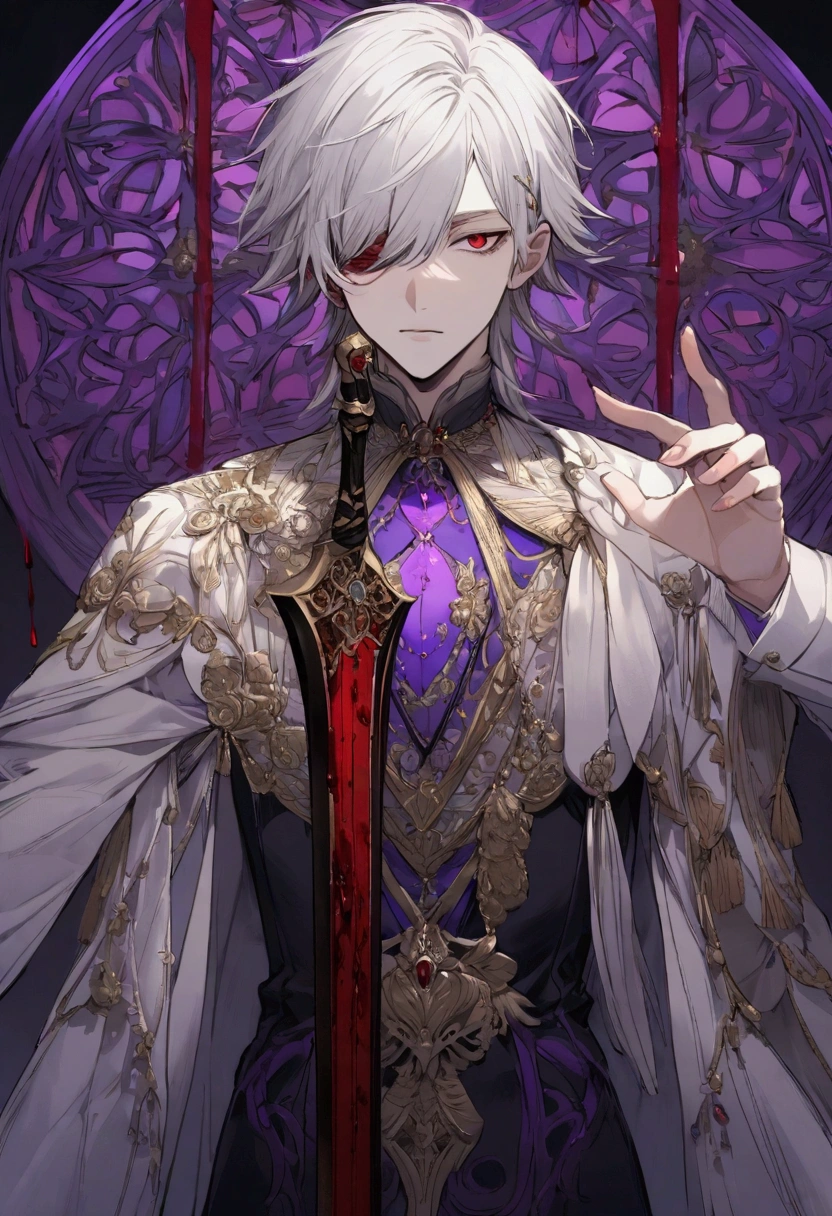 1 men, mascara do anonymous, 1 R15 rifle, with gold necklace, pendant with name: Silva